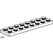 2 x 8 White Plates