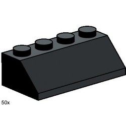 2 x 4 Roof Tile Black