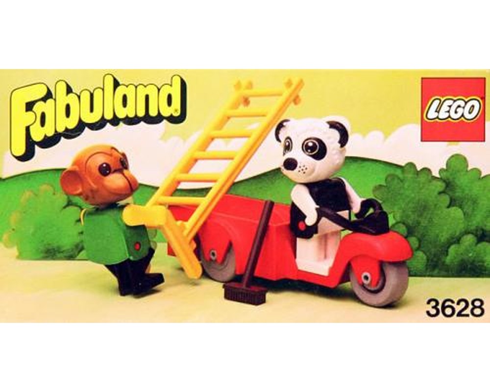 LEGO Set 3628-1 Perry Panda & Chester Chimp (1981 Fabuland
