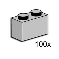 1 x 2 Brick Light Gray (set 3725-1)