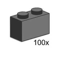 1 x 2 Brick Dark Gray (set 3726-1)