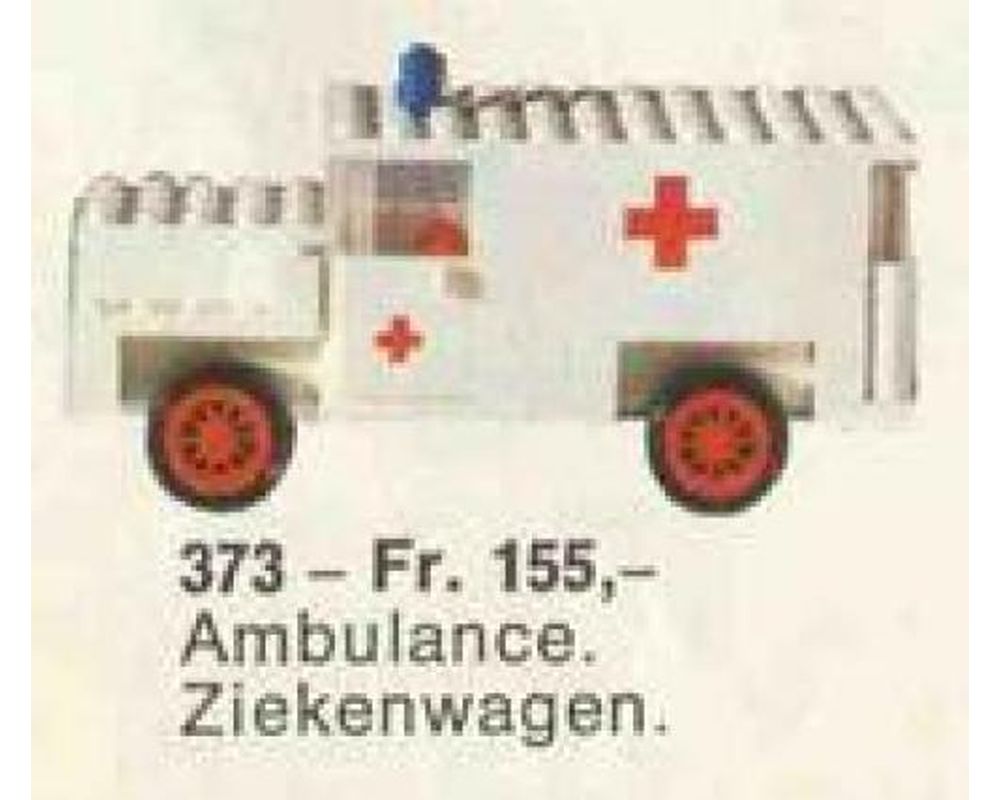 LEGO Set 373-2 Ambulance (1971 Legoland > Hospital) | Rebrickable
