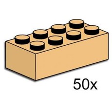 2 x 4 Tan Bricks (set 3730-1)