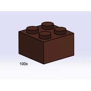 2 x 2 Brown Bricks