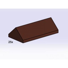 2 x 4 Brown Ridge Roof Tiles Steep Sloped (set 3756-1)