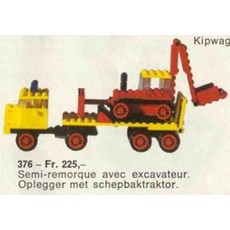 Low-Loader with Excavator (set 376-1)