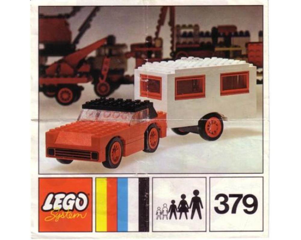 krog trompet Let at læse LEGO Set 379-2 Car and Caravan (1972 Legoland > Vehicle) | Rebrickable -  Build with LEGO