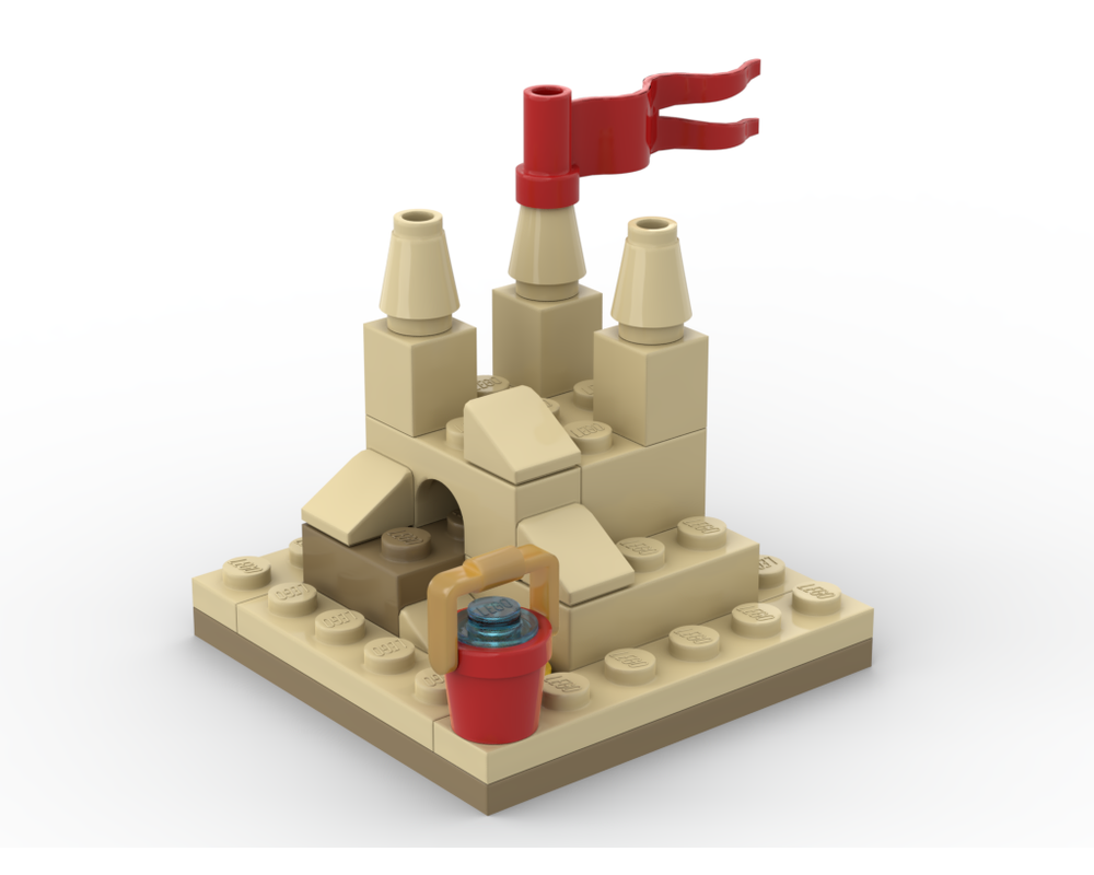 LEGO Set 40054-1-s1 Sand Castle (2013 Seasonal) | Rebrickable - Build with LEGO