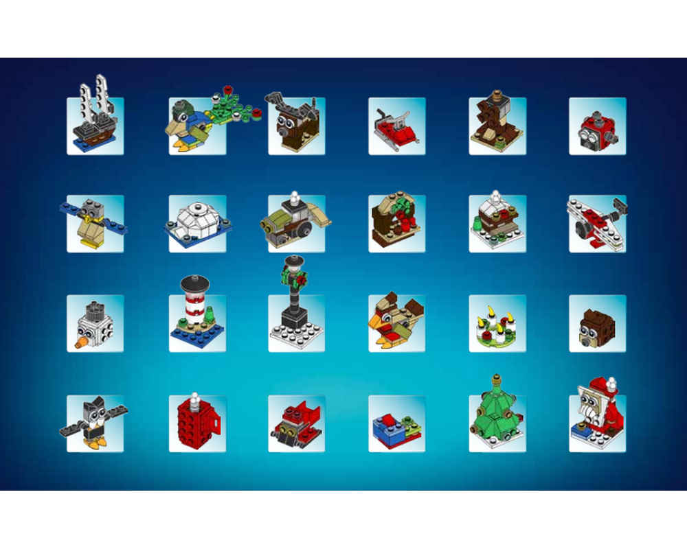 LEGO Set 40253-1 Build-Up (2017 Seasonal > Advent) Rebrickable Build LEGO