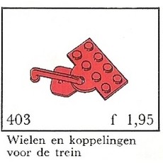 Train Couplers and Wheels (System) (set 403-3)