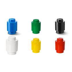 Storage Brick Round 1 x 1 (All Colors)