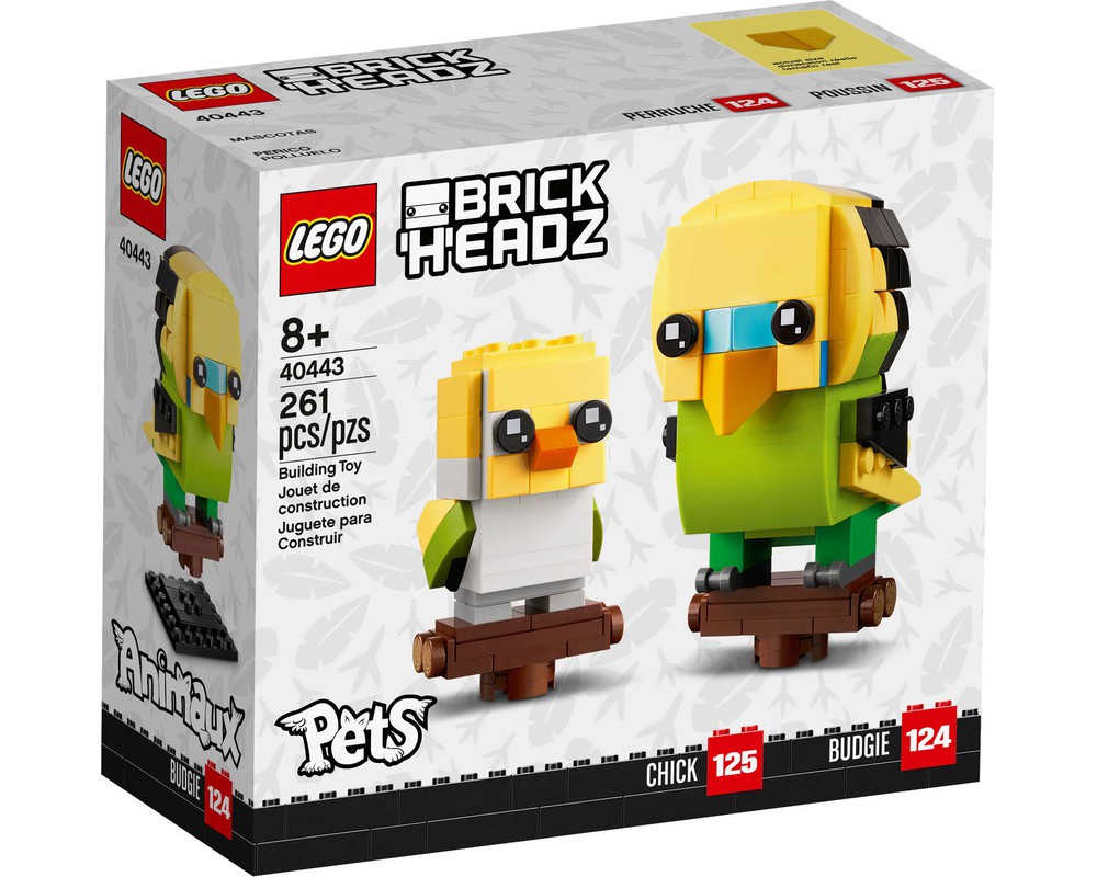 LEGO Set 40443-1 Budgie and Chick (2021 Brickheadz) | Rebrickable ...