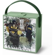 Ninjago Lunch Box with Handle - Sand Green