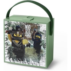 Ninjago Lunch Box with Handle - Sand Green
