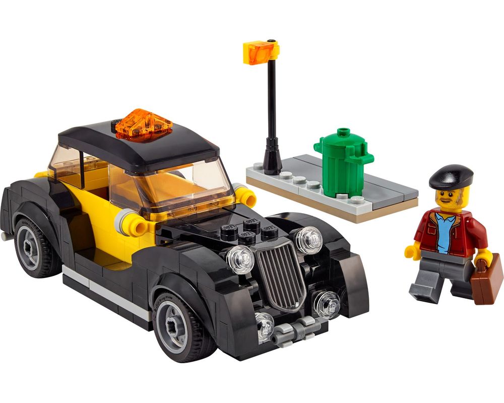 Set Vintage Taxi (2022 | Rebrickable - Build with LEGO