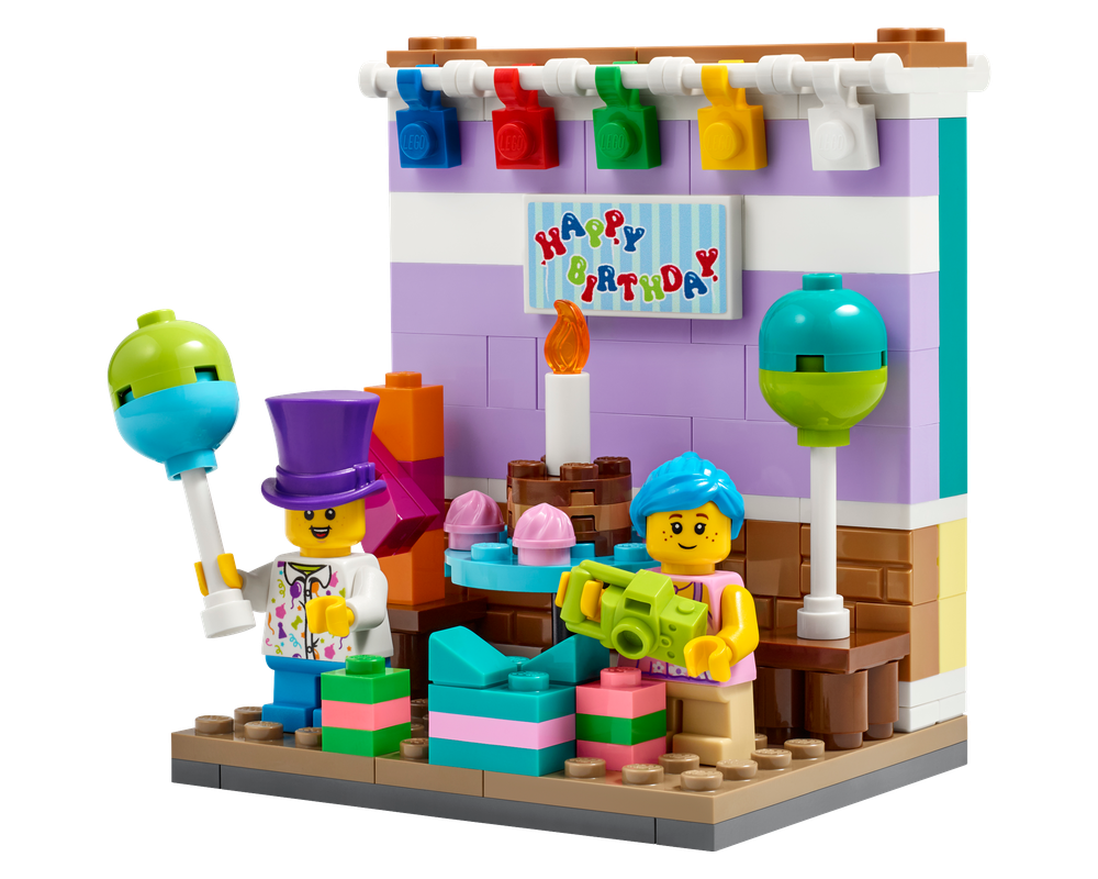 LEGO Set 40584 1 Birthday Diorama 2023 Seasonal Rebrickable