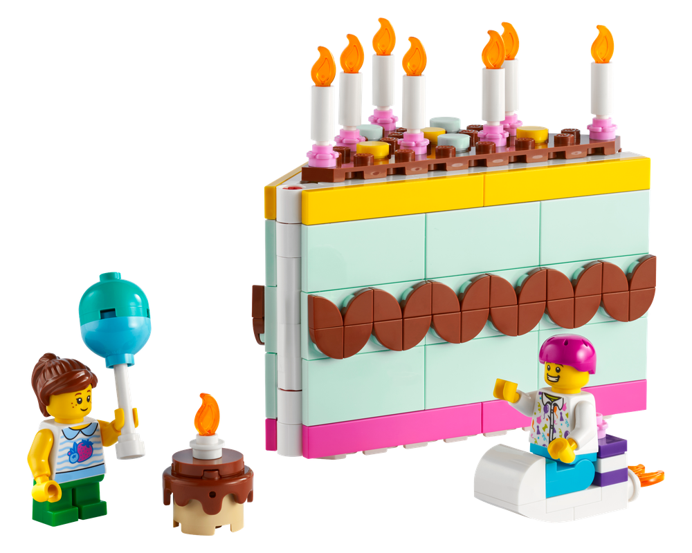 LEGO Set 40641 1 Birthday Cake 2023 Seasonal Rebrickable Build with LEGO