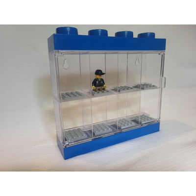 Minifigure Display Case 8 (Blue)