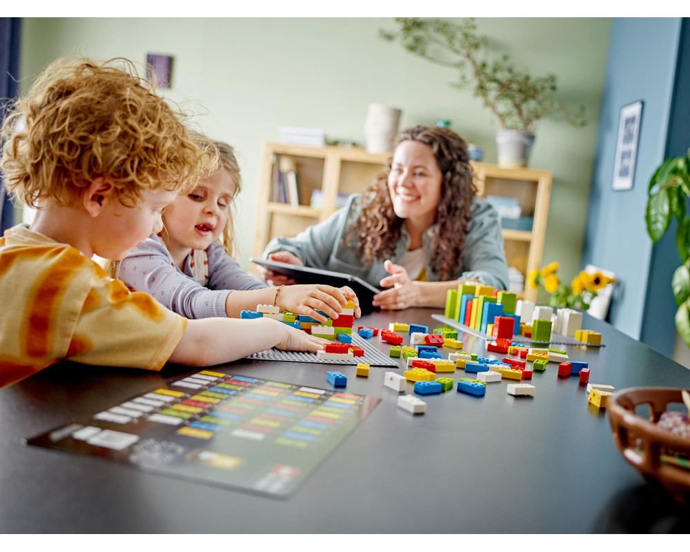 LEGO MOC Buildable Braille Bricks with Sticker Sheet by ZTBricks