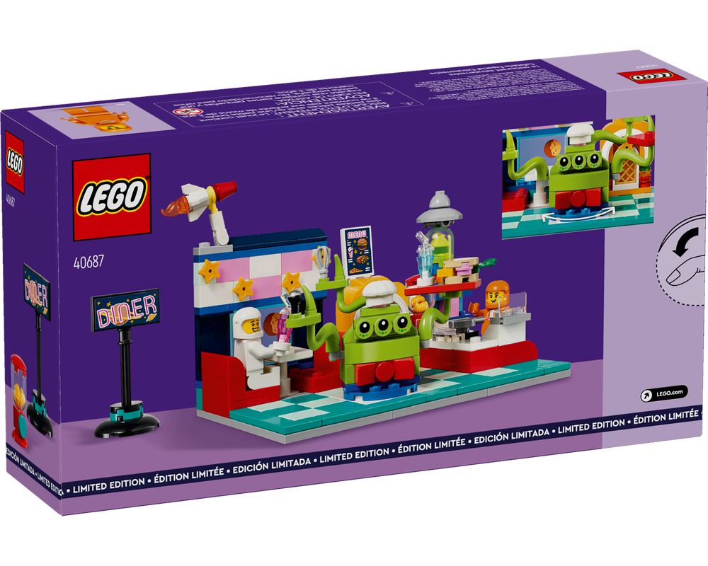 LEGO Set 40687-1 Alien Space Diner (2024 Promotional) | Rebrickable ...