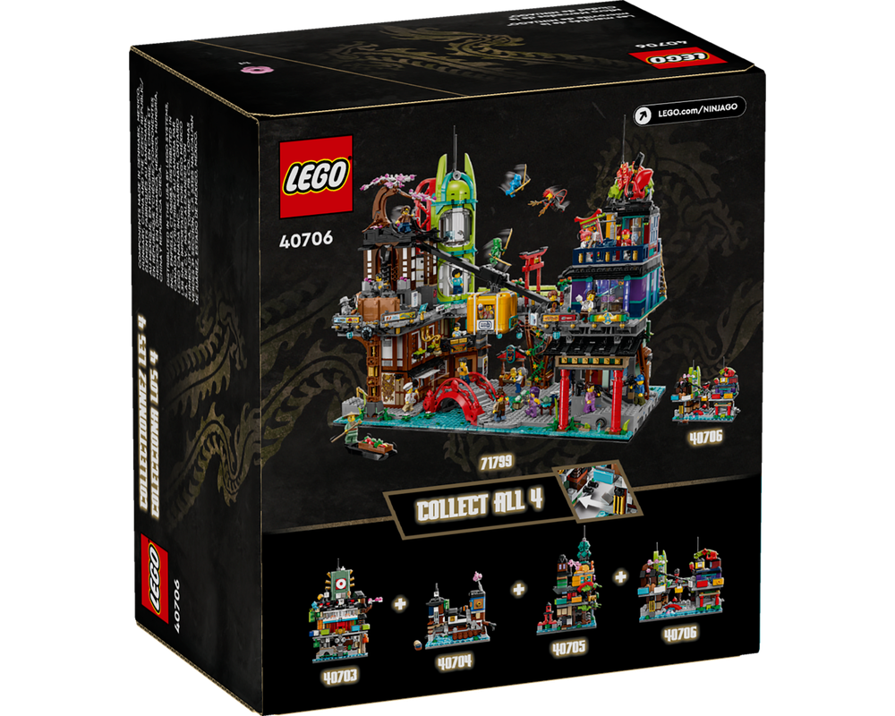 LEGO Set 40706-1 Micro NINJAGO City Markets (2024 Ninjago ...