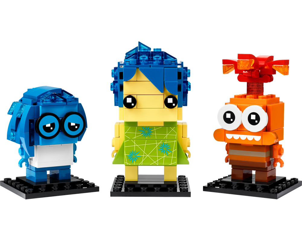 LEGO Set 40749-1 Joy, Sadness & Anxiety (2024 Brickheadz) | Rebrickable ...