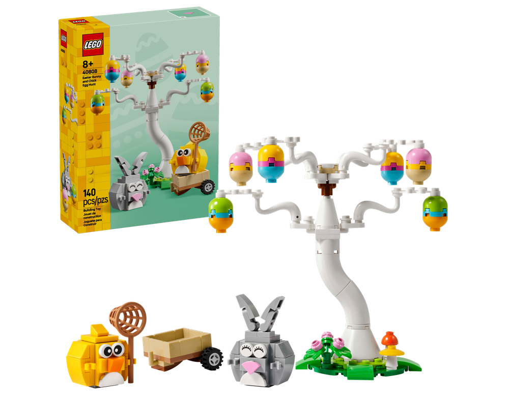LEGO Set 40808-1 Easter Bunny and Chick Egg Hunt (2025 Seasonal