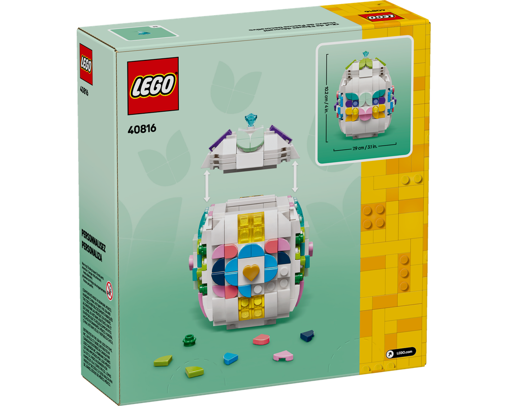 大理石　オブジェ LEGO, Decorative Easter Egg Building Toy, 40816, 386 Pieces
