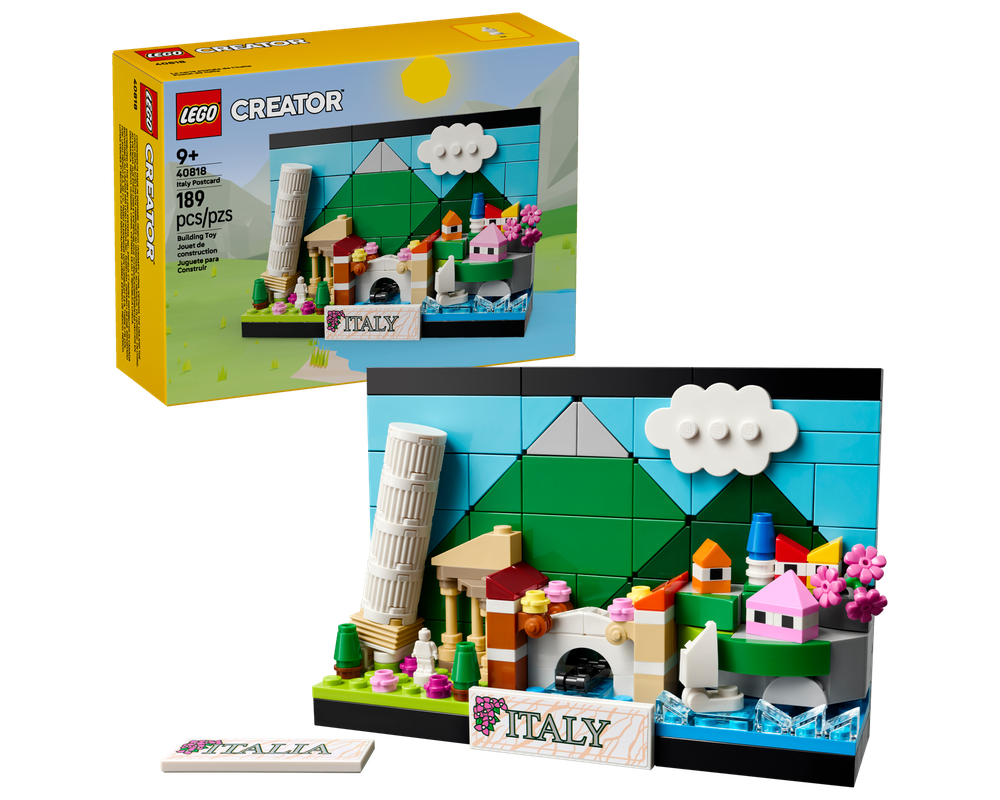LEGO Set 40818-1 Italy Postcard (2025 Creator) | Rebrickable - Build ...