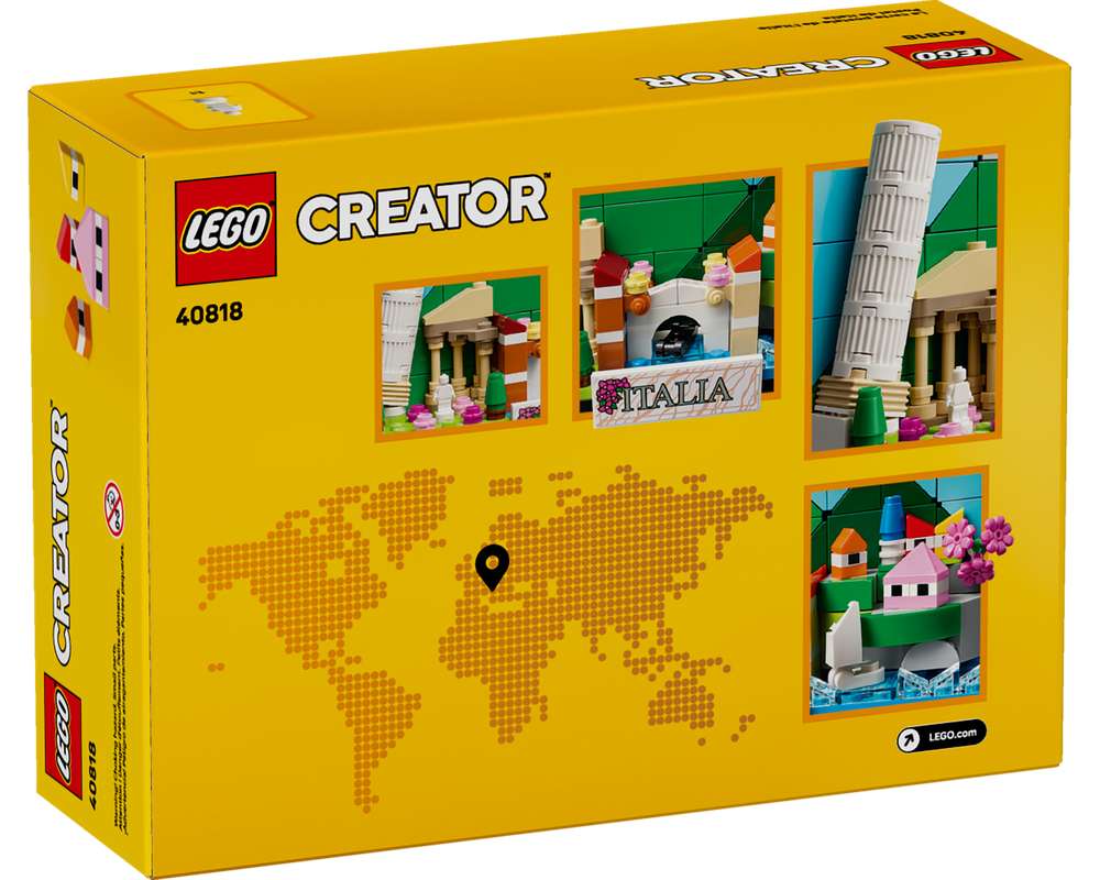 ハニーフラットページです＊ LEGO Set 40818-1 Italy Postcard (2025 Creator) | Rebrickable