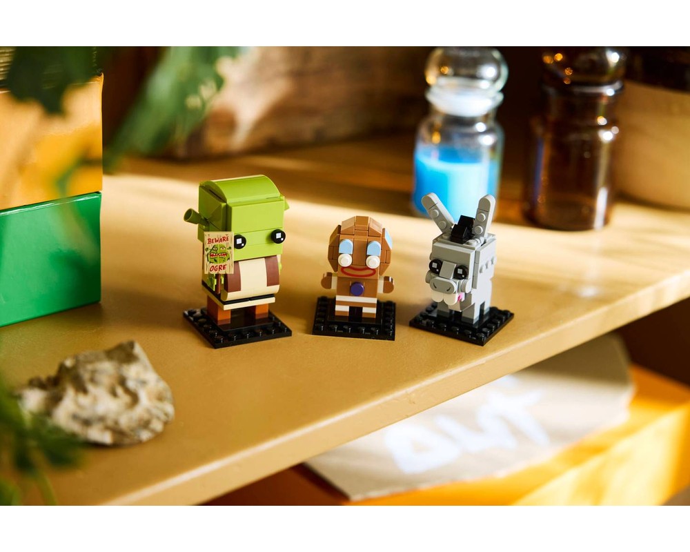 LEGO Set 40923-1 Shrek, Donkey & Gingy Figures (2026 Brickheadz ...