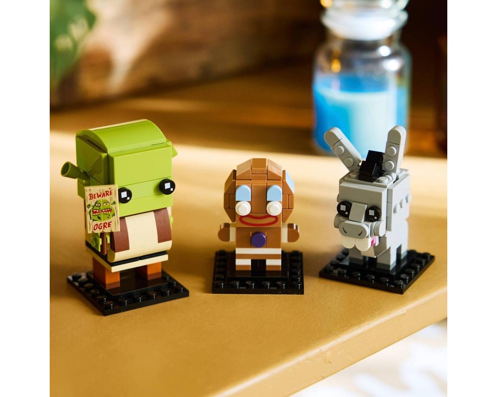 LEGO Set 40923-1 Shrek, Donkey & Gingy Figures (2026 Brickheadz ...