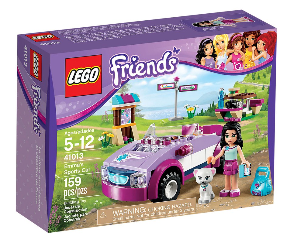 LEGO Set 41013-1 Emma's Sports Car (2013 Friends) | Rebrickable - Build ...