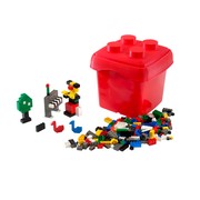 Fun with Bricks {small red bucket}