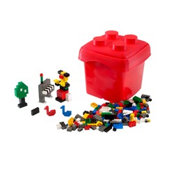 Fun with Bricks {small red bucket}