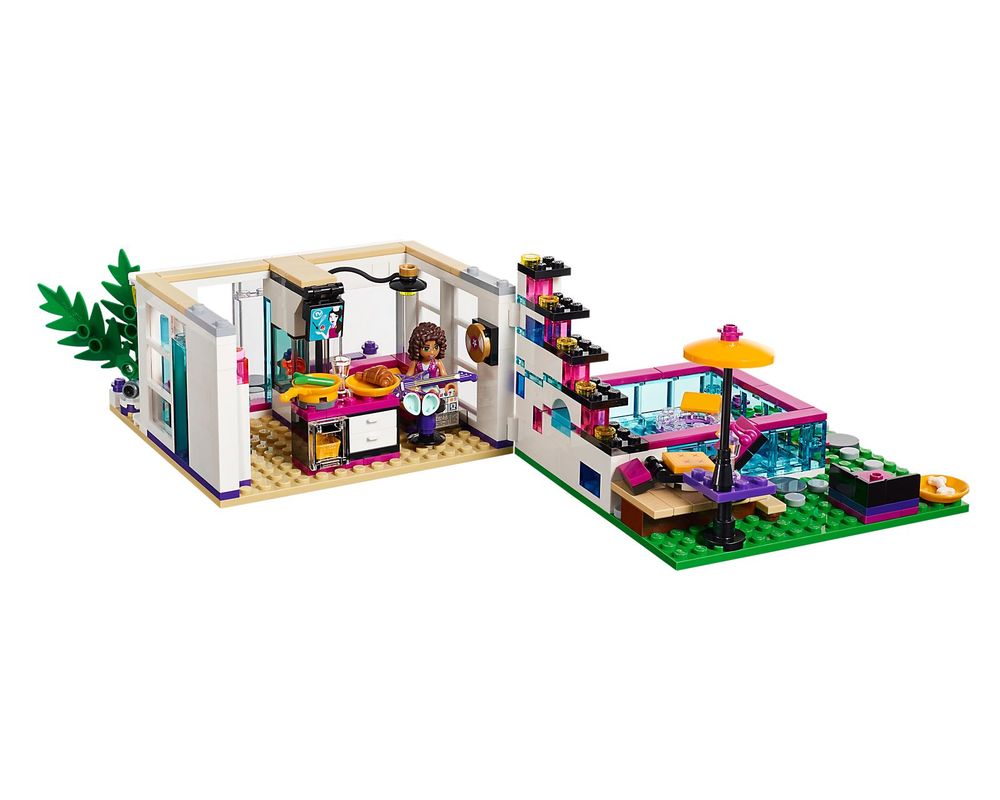 Integratie Zachtmoedigheid room LEGO Set 41135-1 Livi's Pop Star House (2016 Friends) | Rebrickable - Build  with LEGO