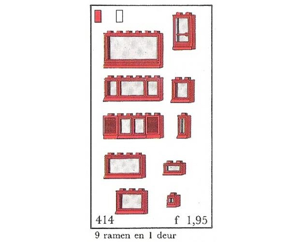 LEGO Set 414-5 Windows Parts Pack (System) (1966 System