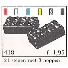 2 x 4 Bricks (System) (set 418-3)