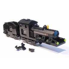 Large Train Engine with Tender Black (Motorizable, sets 4534, 4535) (set 4186868-1)