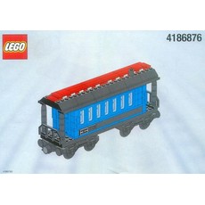 Passenger Wagon Blue (White Box) (set 4186876-1)
