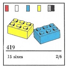 2 x 3 Bricks (The Building Toy) (set 419-2)