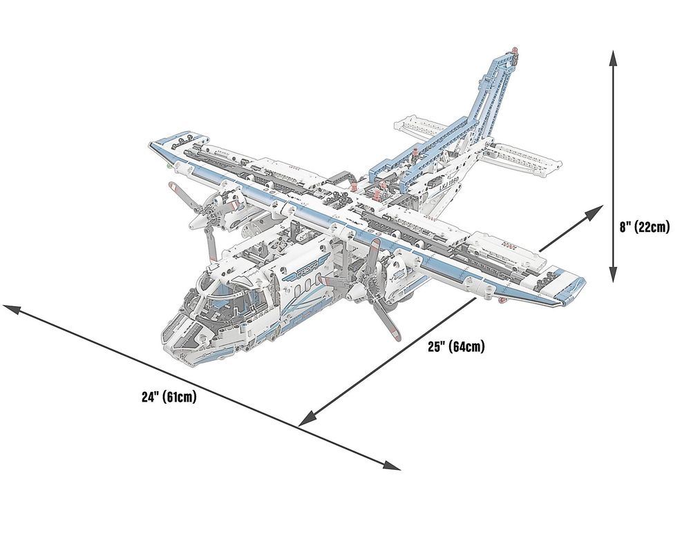 LEGO Set 42025-1 Cargo Plane (2014 Technic) | Rebrickable - Build 