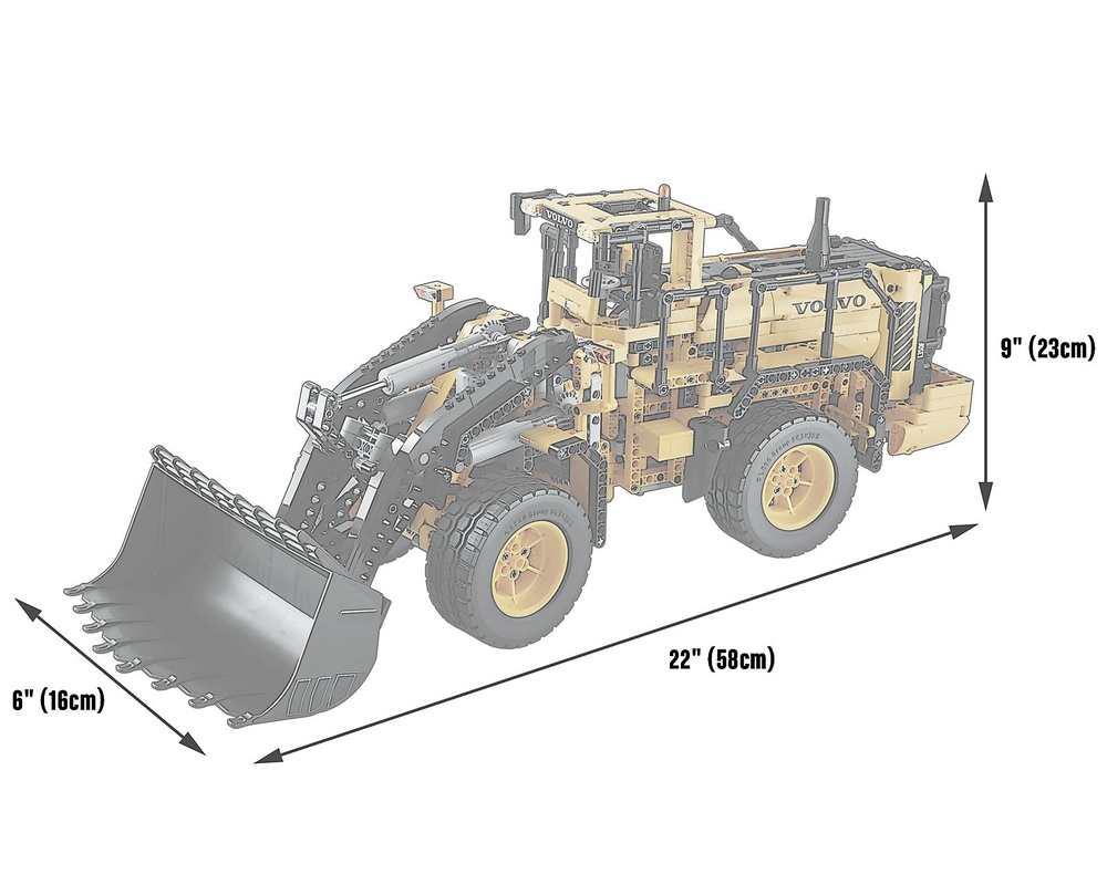 LEGO Set 42030-1 Remote-Controlled L350F Wheel Loader (2014 Technic) | Rebrickable - with LEGO