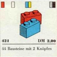 1 x 2 Bricks (set 421-1)