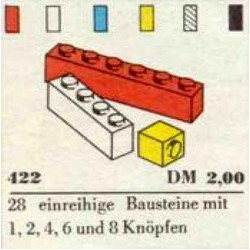 1 x 1, 1 x 2, 1 x 4, 1 x 6, 1 x 8 Bricks, zdjęcie 1