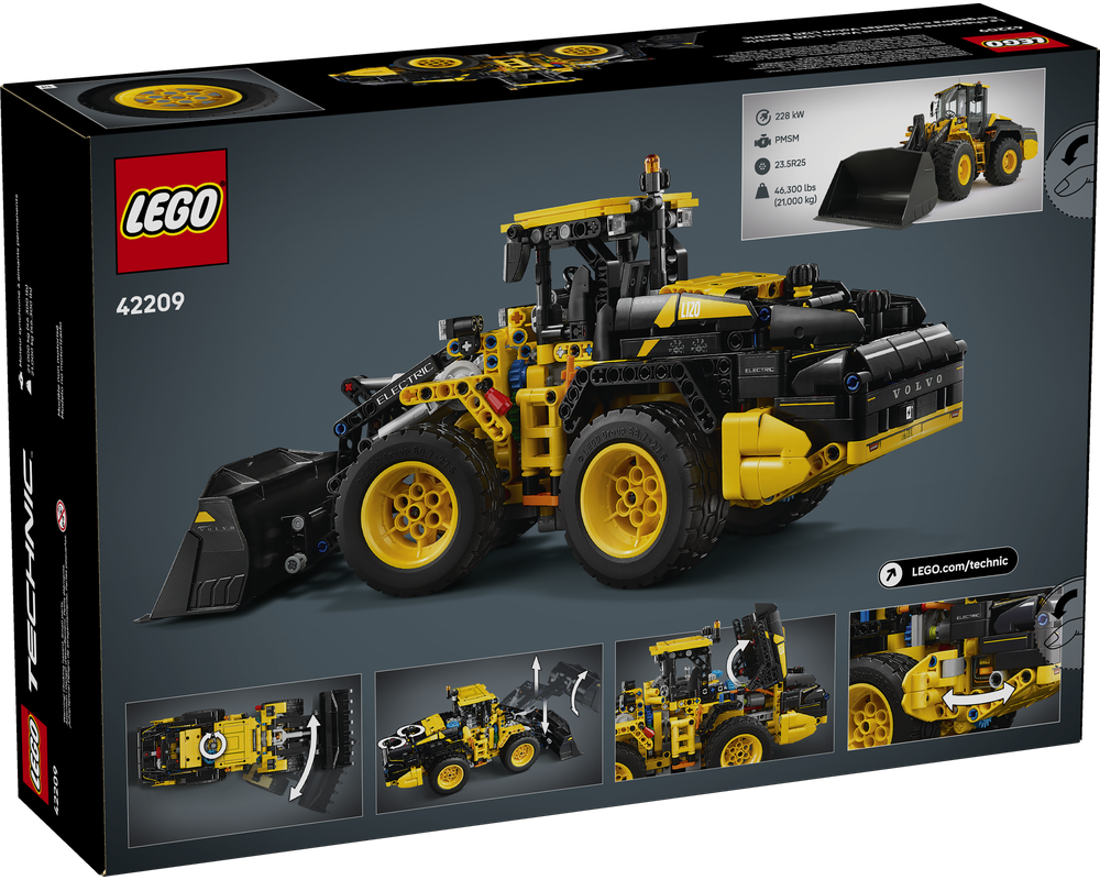 LEGO Set 42209-1 Volvo L120 Electric Wheel Loader (2025 Technic ...