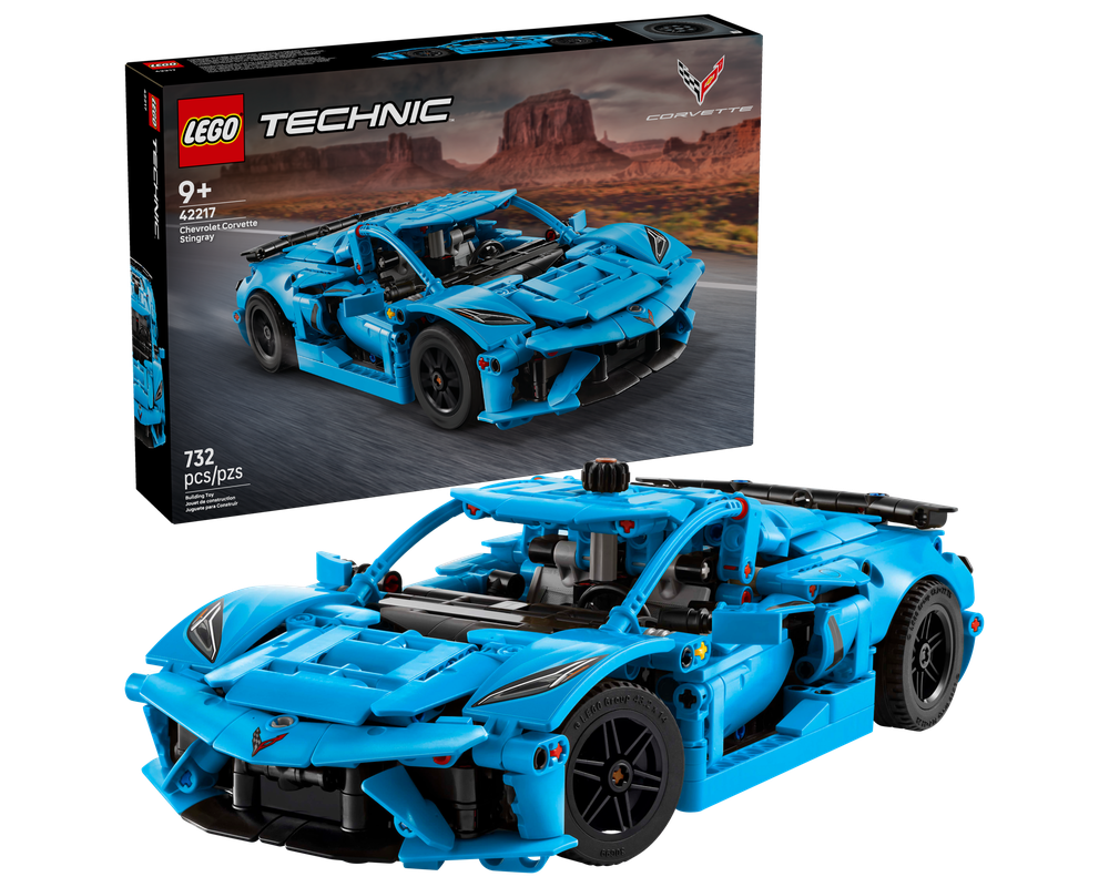 LEGO Set 42217-1 Chevrolet Corvette Stingray Blue (2025 Technic ...