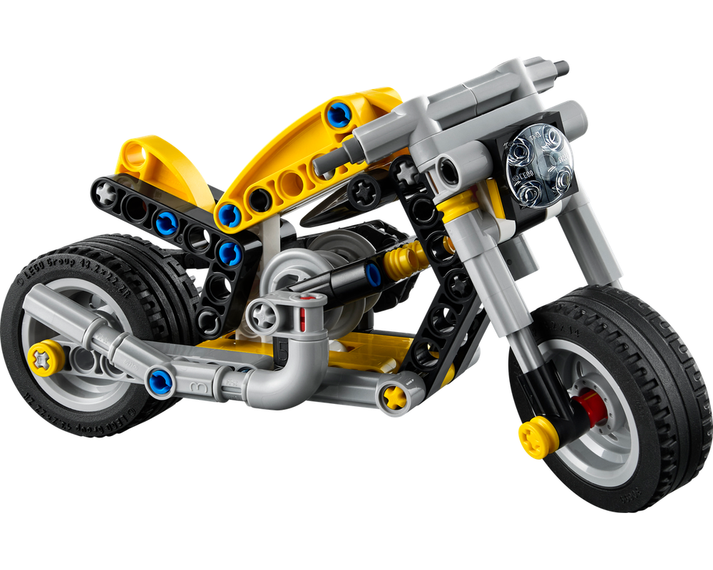 LEGO Set 42225-1 Yellow Motorcycle (2026 Technic) | Rebrickable