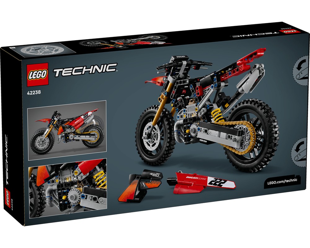 LEGO Set 42238-1 Ducati Desmo450 MX Factory Motorcycle (2026 Technic ...