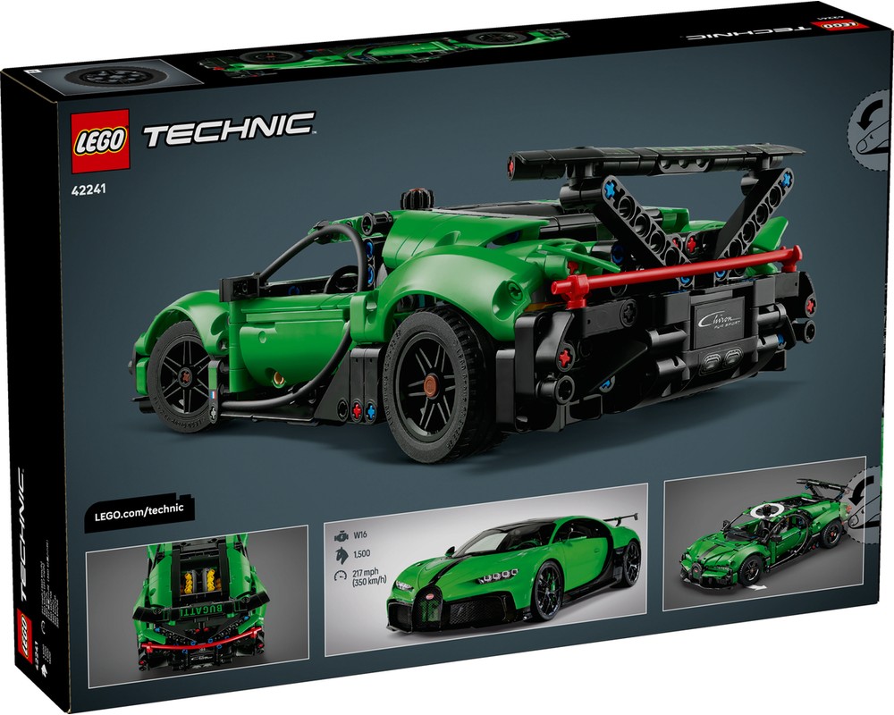 LEGO Set 42241-1 Green Bugatti Chiron Pur Sport Hypercar (2026 Technic ...